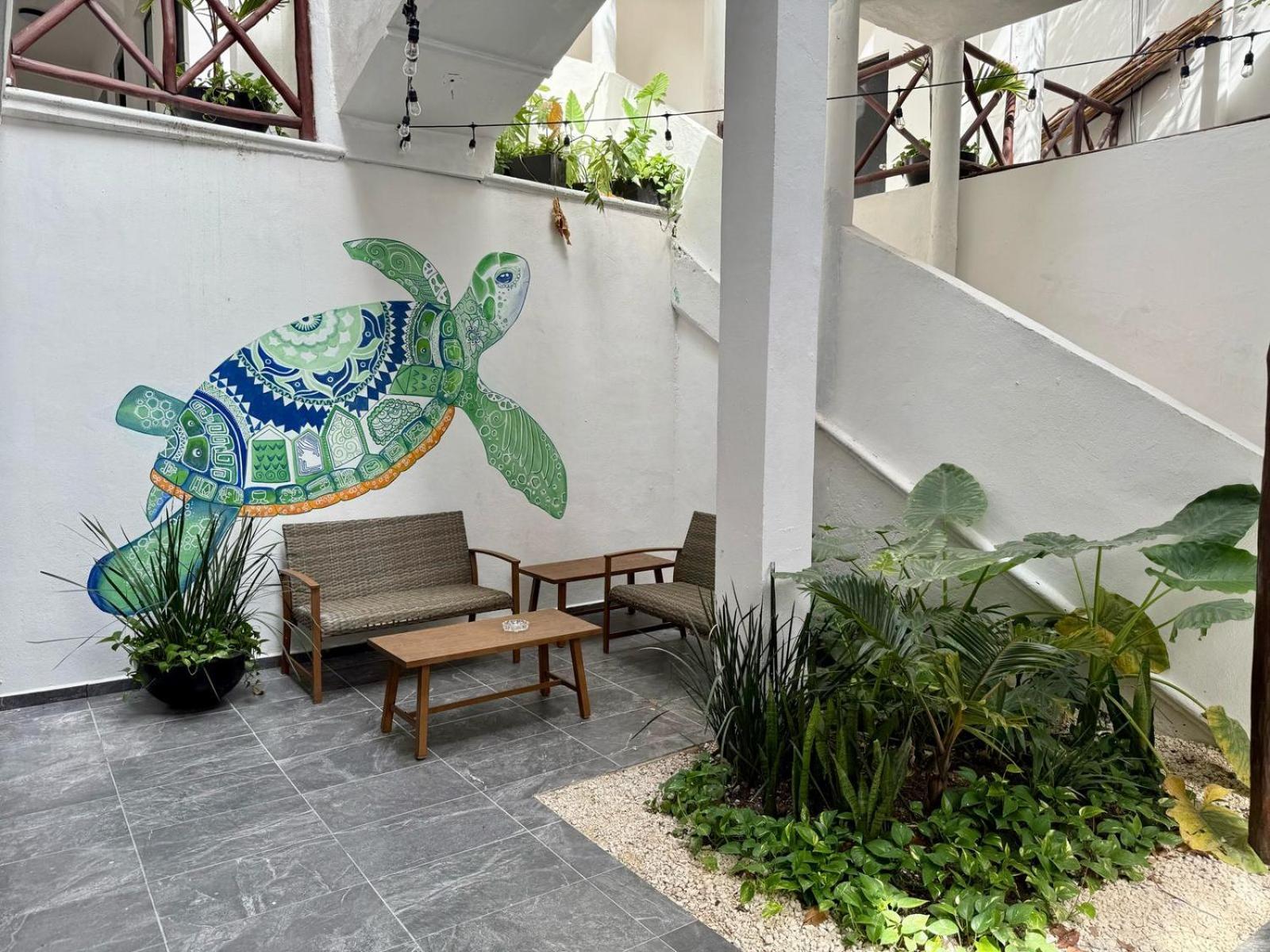 普拉亚卡门 Casa Tortuga 5Th Ave酒店 外观 照片
